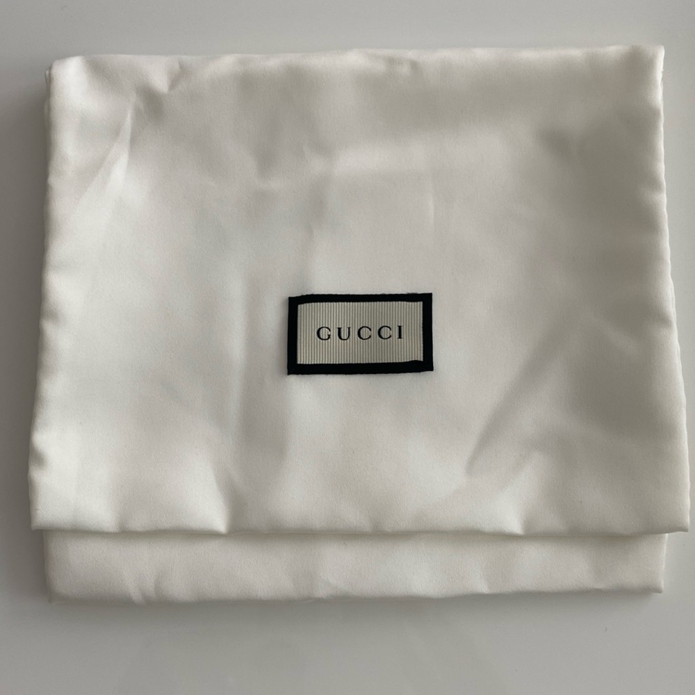 Gucci white Satin Dust Bag